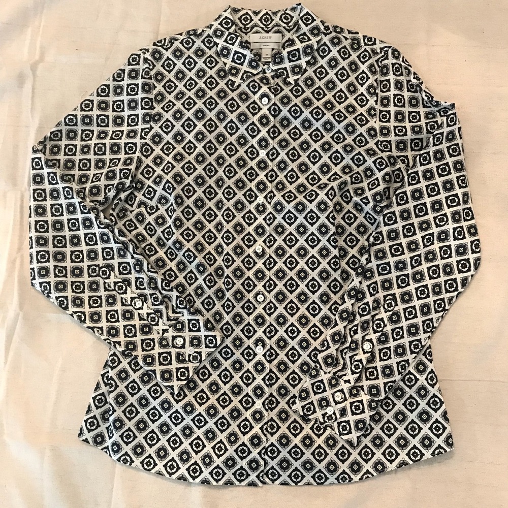 J Crew Perfect button front shirt